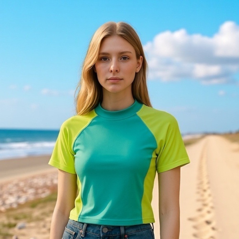 New Victoria Secret | Short Sleeve Cropped Rashguard